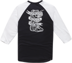 ALPINESTARS Booted Raglan T-Shirt - Black/White - Large