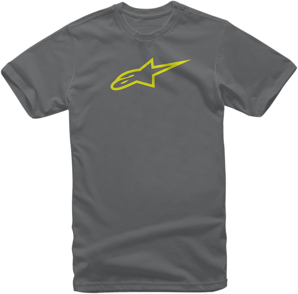 ALPINESTARS Ageless T-Shirt - Charcoal/Hi-Vis Yellow - 2XL