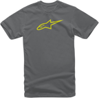 ALPINESTARS Ageless T-Shirt - Charcoal/Hi-Vis Yellow - 2XL