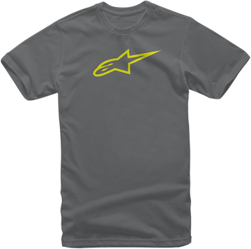 ALPINESTARS Ageless T-Shirt - Charcoal/Hi-Vis Yellow - 2XL