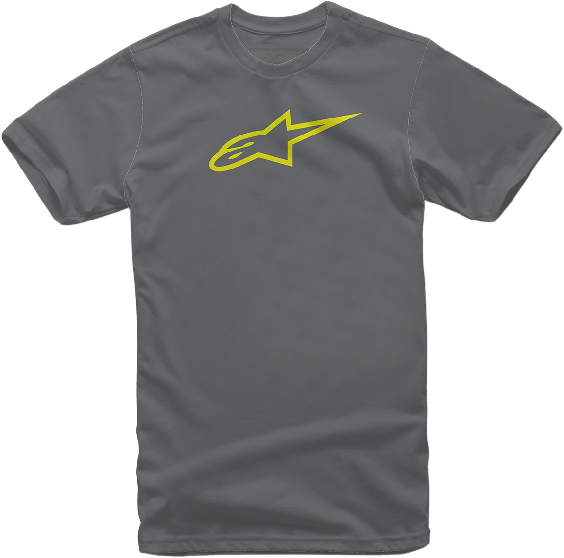 ALPINESTARS Ageless T-Shirt - Charcoal/Hi-Vis Yellow - 2XL
