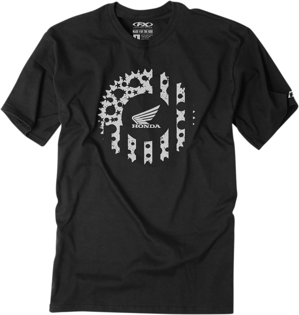 Factory Effex Tee Honda Sprocket - Black