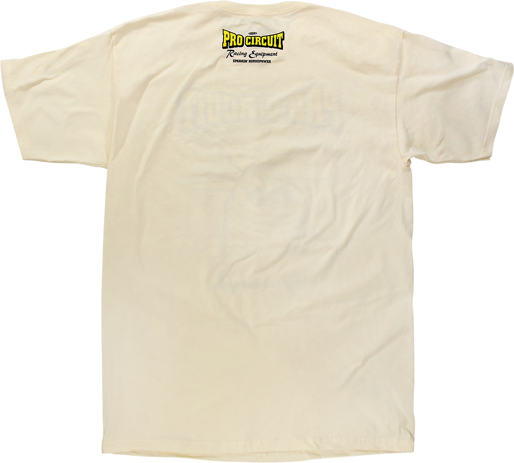PRO CIRCUIT Spark Plug T-Shirt - Cream - Medium