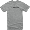 ALPINESTARS Linear T-Shirt - Heather Gray/Black - XL