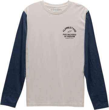 ALPINESTARS Decades Long-Sleeve T-Shirt - Natural - Large