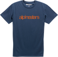 ALPINESTARS Heritage Word T-Shirt - Navy/Red - XL