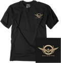 Factory Effex Tee Goldwng Badge - Black