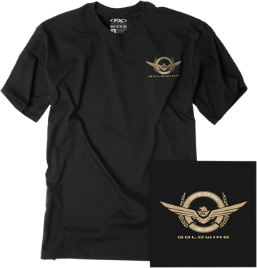 Factory Effex Tee Goldwng Badge - Black