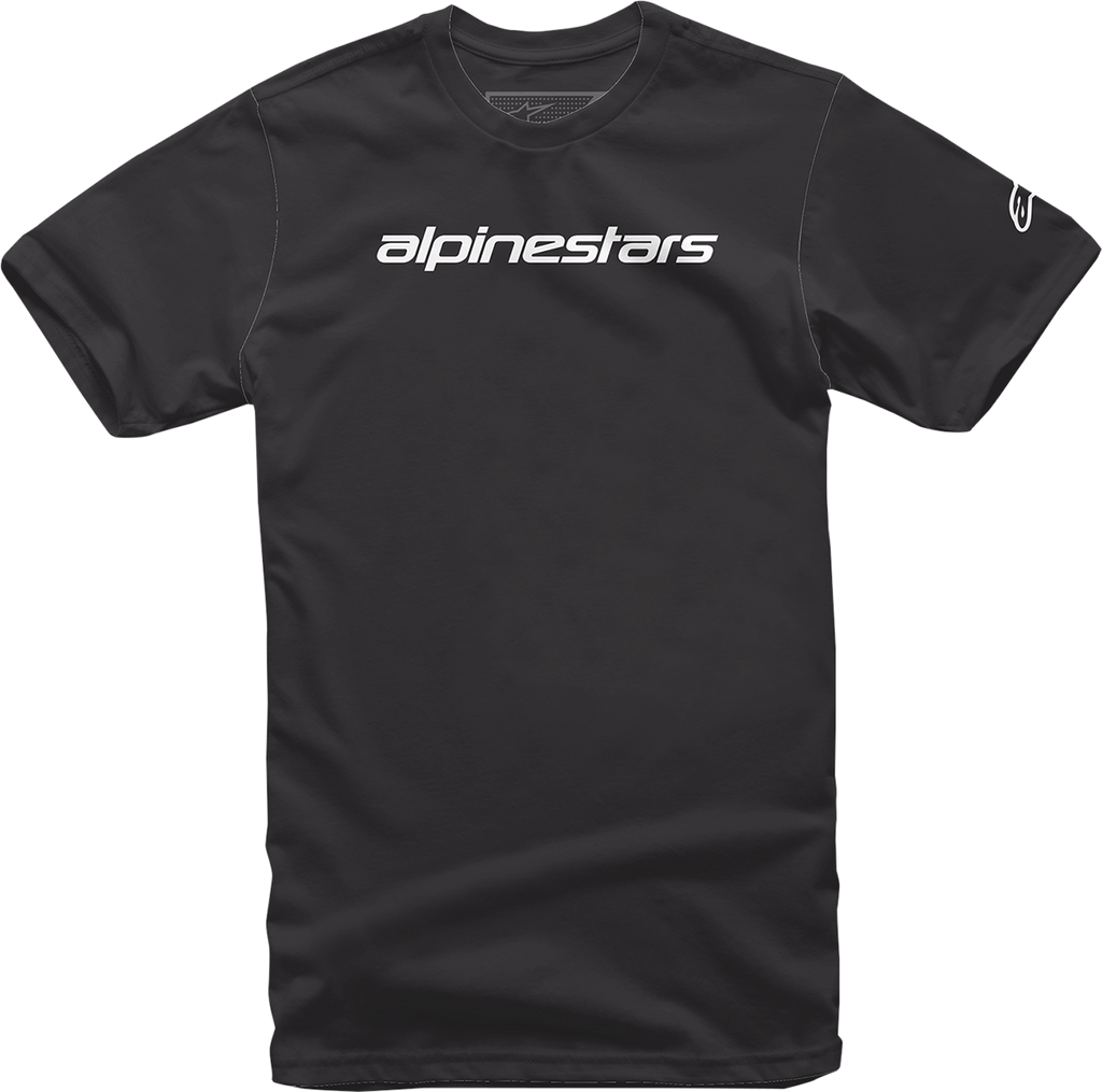 ALPINESTARS Linear Wordmark T-Shirt - Black/Gray - 2XL