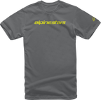 ALPINESTARS Linear Wordmark T-Shirt - Navy/Stone - Medium