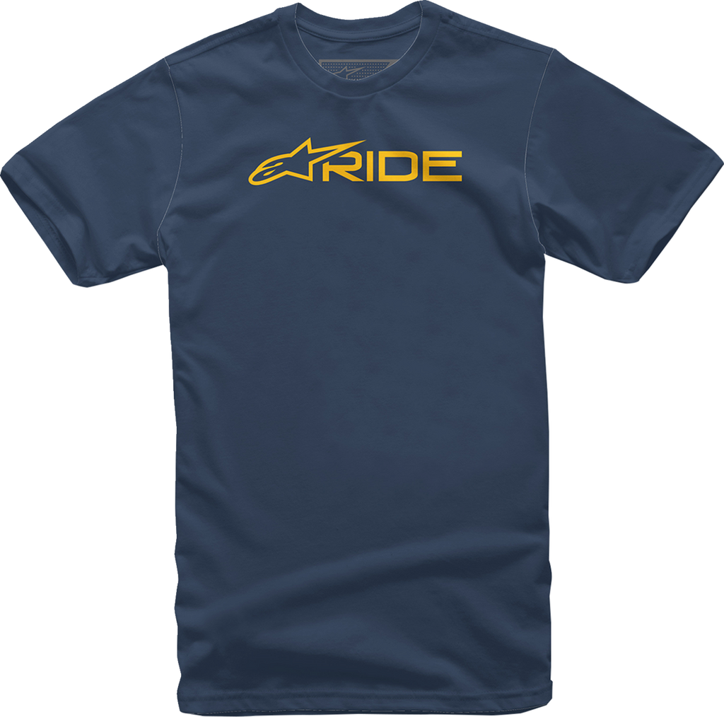 ALPINESTARS Ride 3.0 T-Shirt - Navy/Gold - Large