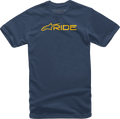 ALPINESTARS Ride 3.0 T-Shirt - Navy/Gold - Large