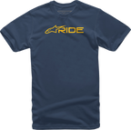 ALPINESTARS Ride 3.0 T-Shirt - Navy/Gold - Large