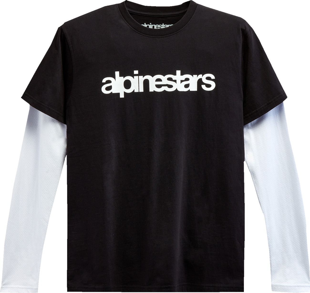 ALPINESTARS Stack Long-Sleeve Knit T-Shirt - Black/White - Medium