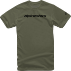 ALPINESTARS Linear Wordmark T-Shirt - Military/Black - Medium