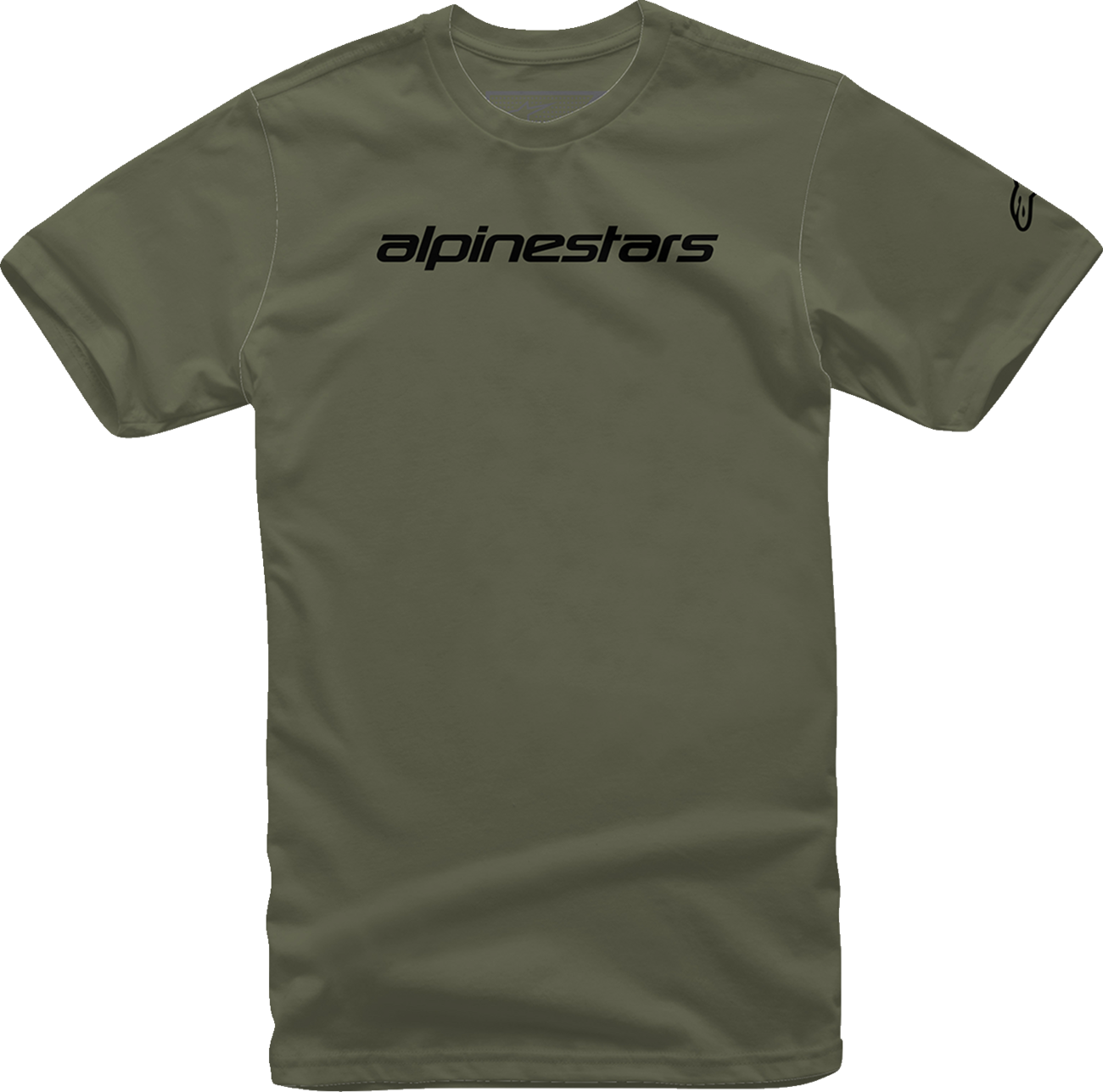 ALPINESTARS Linear Wordmark T-Shirt - Military/Black - Medium