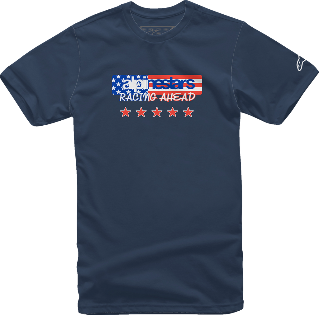 ALPINESTARS USA Again T-Shirt - Navy - Large