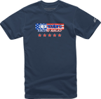 ALPINESTARS USA Again T-Shirt - Navy - Large
