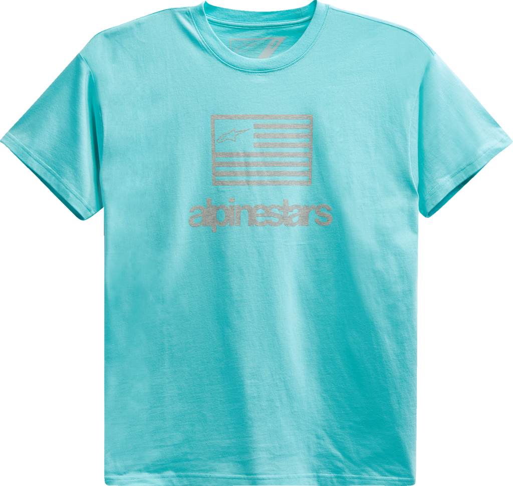 ALPINESTARS Flag T-Shirt - Light Aqua - Medium