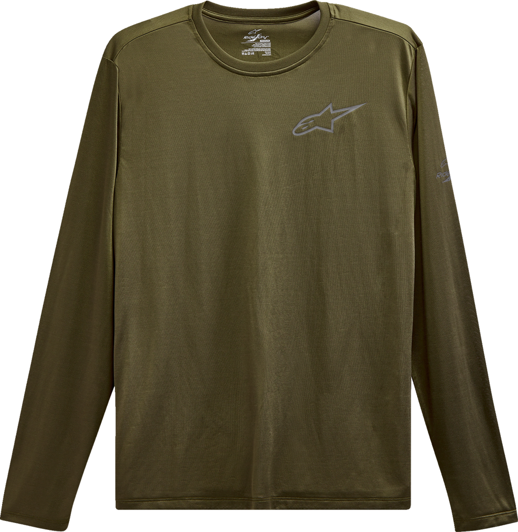 ALPINESTARS Pursue Performance Long-Sleeve T-Shirt - Military Green - Medium