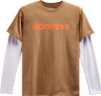 ALPINESTARS Stack Long-Sleeve Knit T-Shirt - Black/White - Medium