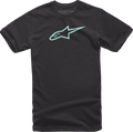 ALPINESTARS Ageless T-Shirt - Black/Mint - Medium