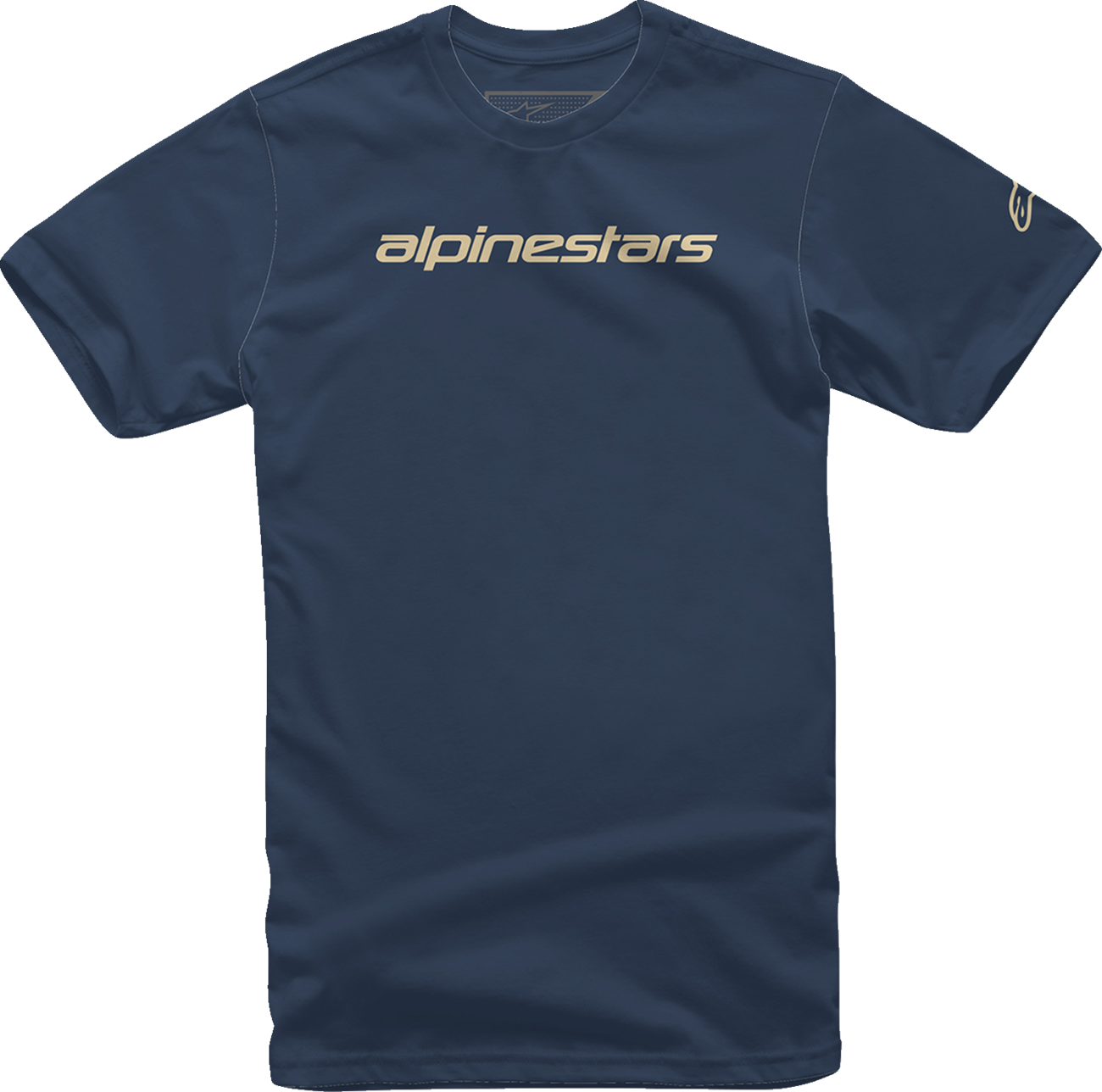 ALPINESTARS Linear Wordmark T-Shirt - Navy/Stone - Medium