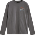 ALPINESTARS Full Face Long-Sleeve T-Shirt - Charcoal - Medium