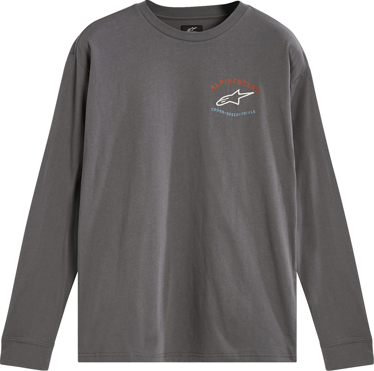 ALPINESTARS Full Face Long-Sleeve T-Shirt - Charcoal - Medium