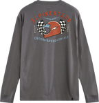 ALPINESTARS Full Face Long-Sleeve T-Shirt - Charcoal - Medium
