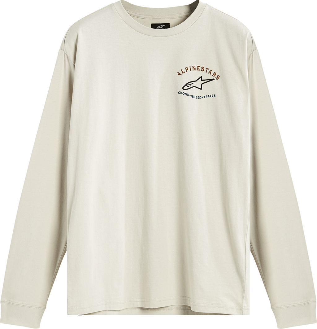 ALPINESTARS Full Face Long-Sleeve T-Shirt - Off White - Medium