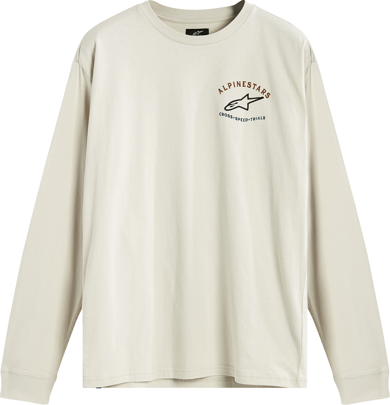 ALPINESTARS Full Face Long-Sleeve T-Shirt - Off White - Medium