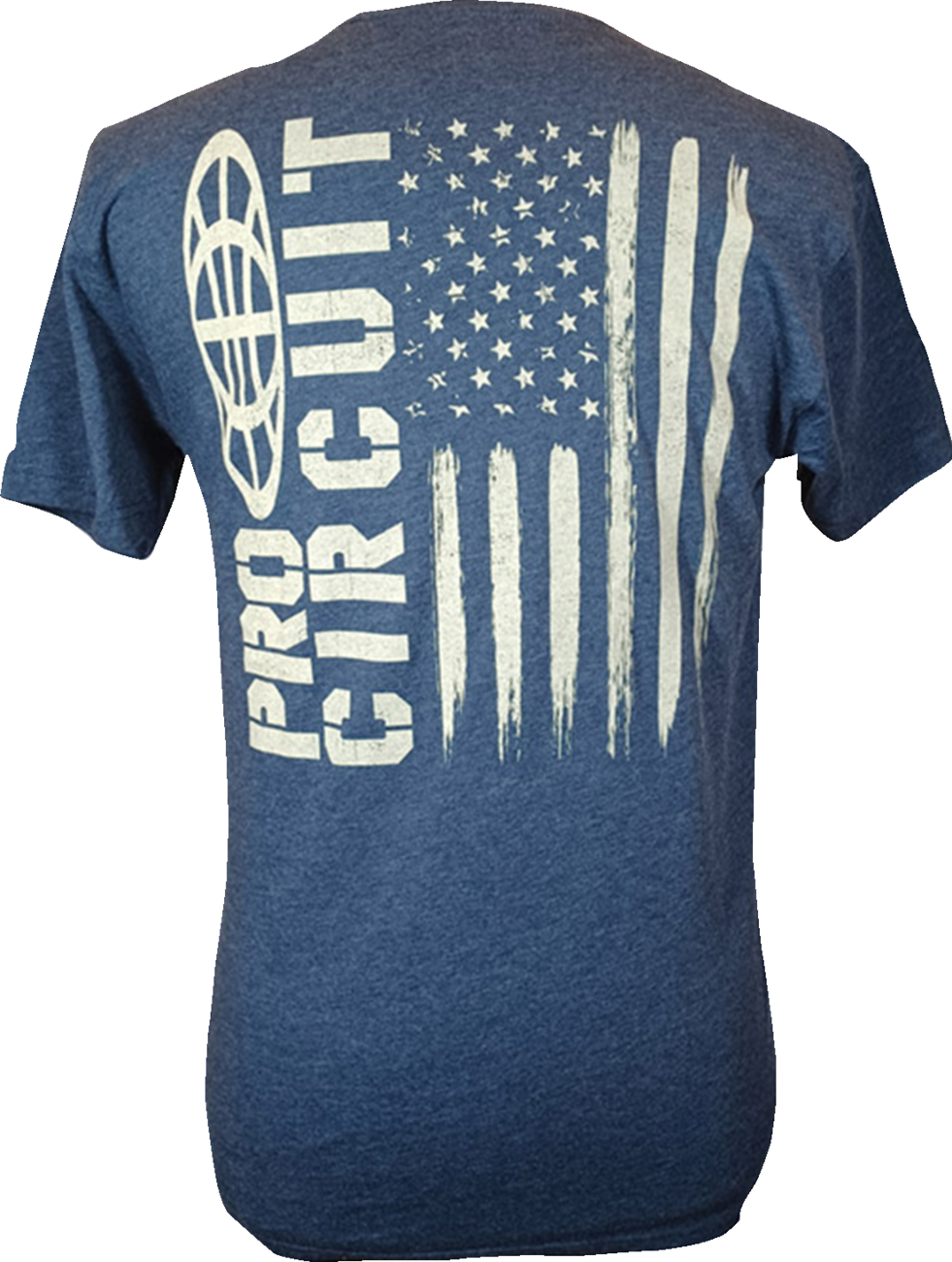 PRO CIRCUIT Logo Flag T-Shirt - Heather Navy - Small