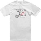 ALPINESTARS MX Helmet T-Shirt - White - 2XL