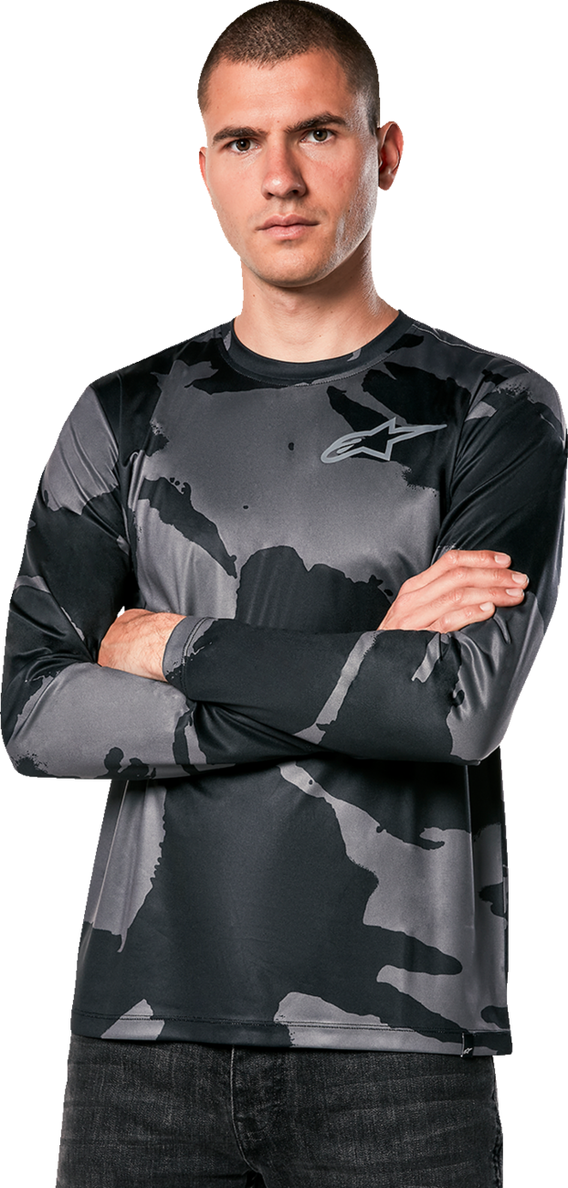 ALPINESTARS Performance Long-Sleeve T-Shirt - Black/Camo - XL
