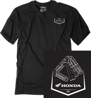 Factory Effex Tee Honda Track - Black