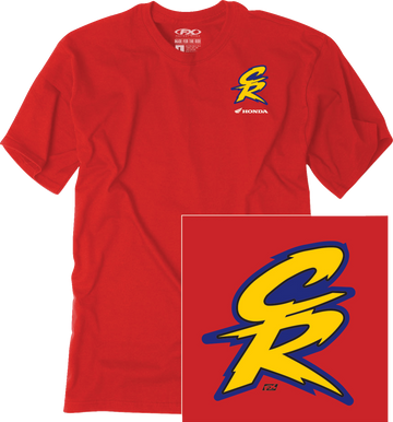 Factory Effex Tee Honda Retro Cr - Red