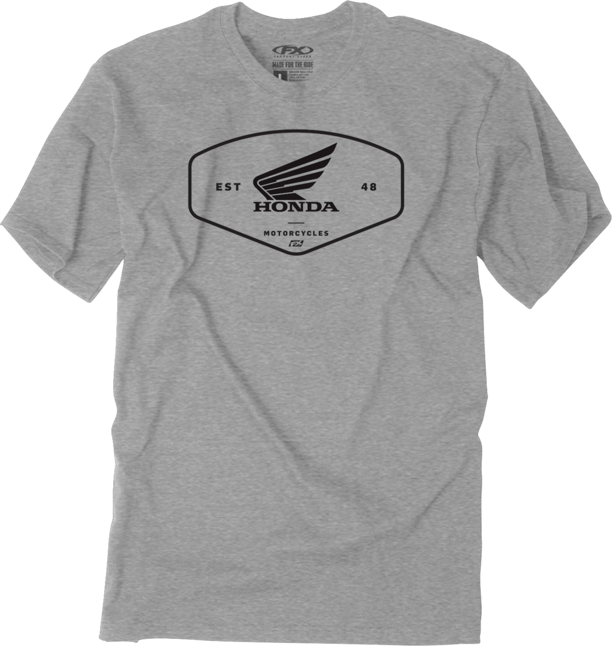 Factory Effex Tee Honda Origin Hthr - Gray