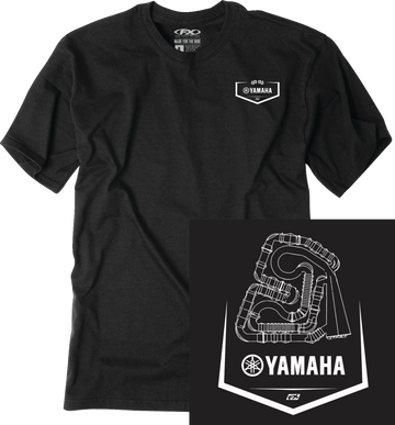 Factory Effex Tee Yamaha Track - Black
