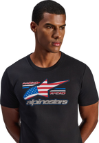 ALPINESTARS National CSF T-Shirt - Black/USA - Medium