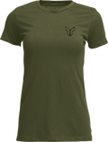 Thor Tee Womens Patched Up Military Green