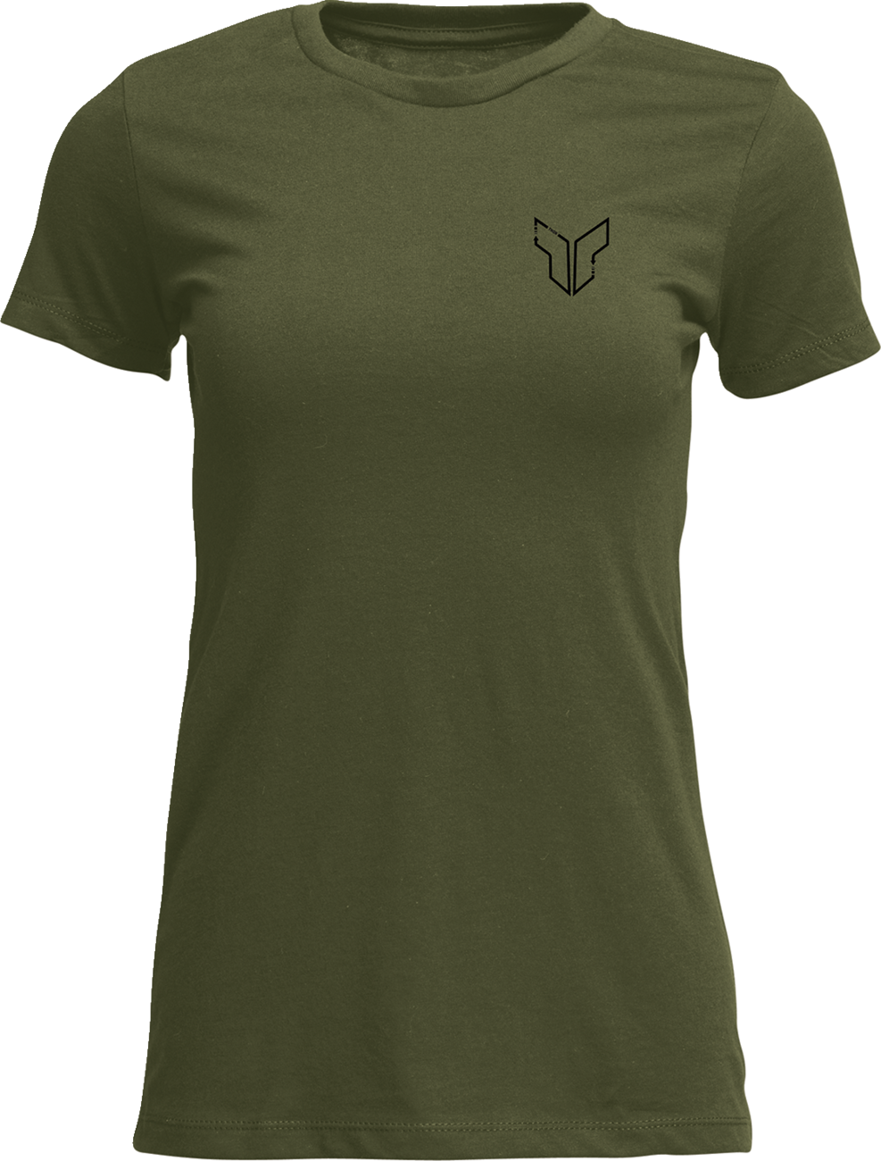Thor Tee Womens Patched Up Military Green