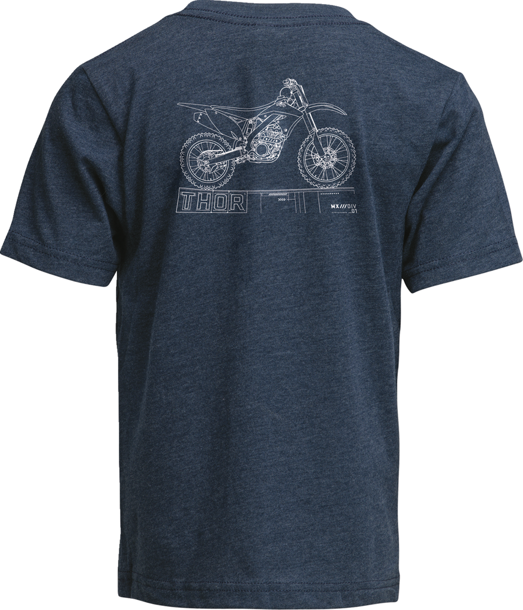 Thor Tee Yth Blueprint Navy