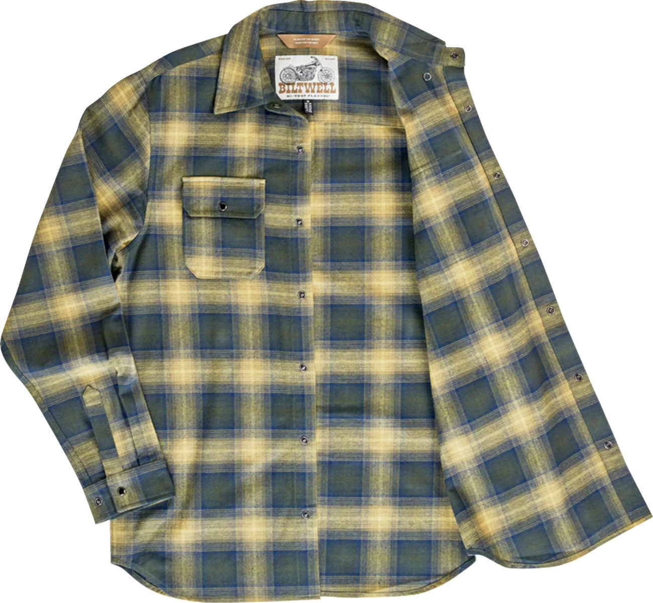 Biltwell Flannel Hi Test Moss