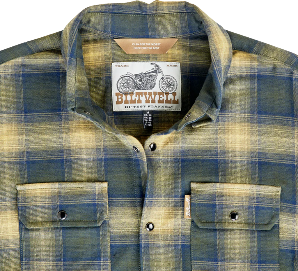 Biltwell Flannel Hi Test Moss