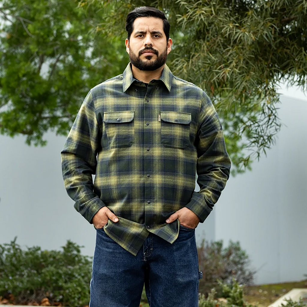 Biltwell Flannel Hi Test Moss