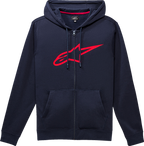 ALPINESTARS Ageless II Zip Hoodie - Navy/Red - Medium