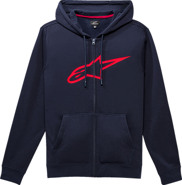 ALPINESTARS Ageless II Zip Hoodie - Navy/Red - Medium