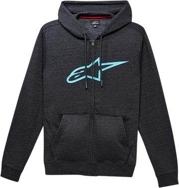 ALPINESTARS Ageless II Zip Hoodie - Charcoal/Turquoise - 2XL