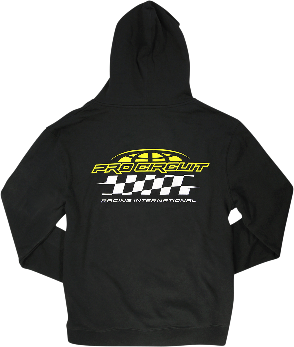 PRO CIRCUIT Racer Zip Hoodie - Black - Medium